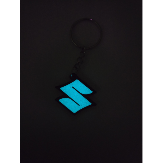 Breloczek Suzuki - Świeci w Nocy! 3d - Druk3d fidget Keychain mixGadzet