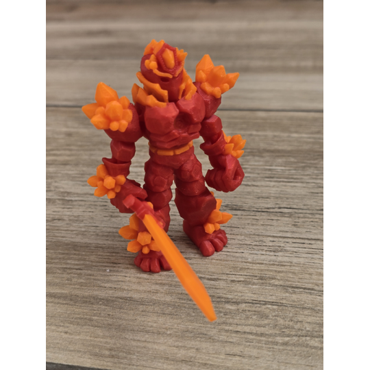 Figurka Żywiołaka Strażnika Mocy Ognia 3d - Druk3d fidget mixGadzet