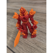 Figurka Żywiołaka Strażnika Mocy Ognia 3d - Druk3d fidget mixGadzet