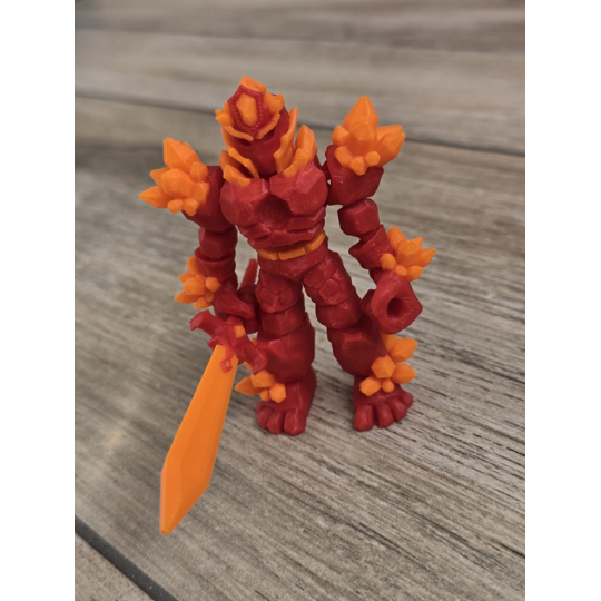 Figurka Żywiołaka Strażnika Mocy Ognia 3d - Druk3d fidget mixGadzet