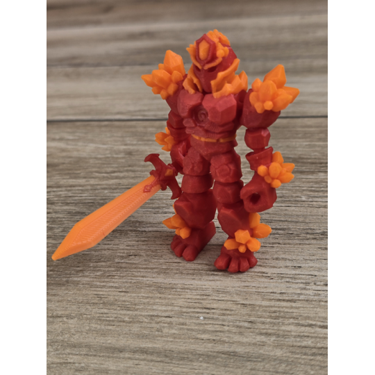 Figurka Żywiołaka Strażnika Mocy Ognia 3d - Druk3d fidget mixGadzet