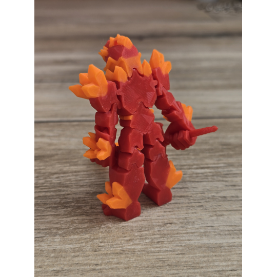 Figurka Żywiołaka Strażnika Mocy Ognia 3d - Druk3d fidget mixGadzet