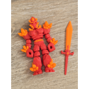 Figurka Żywiołaka Strażnika Mocy Ognia 3d - Druk3d fidget mixGadzet