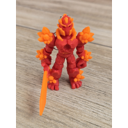 Breloczek Żywiołaka Strażnika Mocy Ognia 3D - Brelok Druk3d fidget Keychain