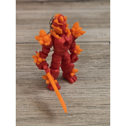 Breloczek Żywiołaka Strażnika Mocy Ognia 3D - Brelok Druk3d fidget Keychain