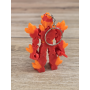 Breloczek Żywiołaka Strażnika Mocy Ognia 3D - Brelok Druk3d fidget Keychain