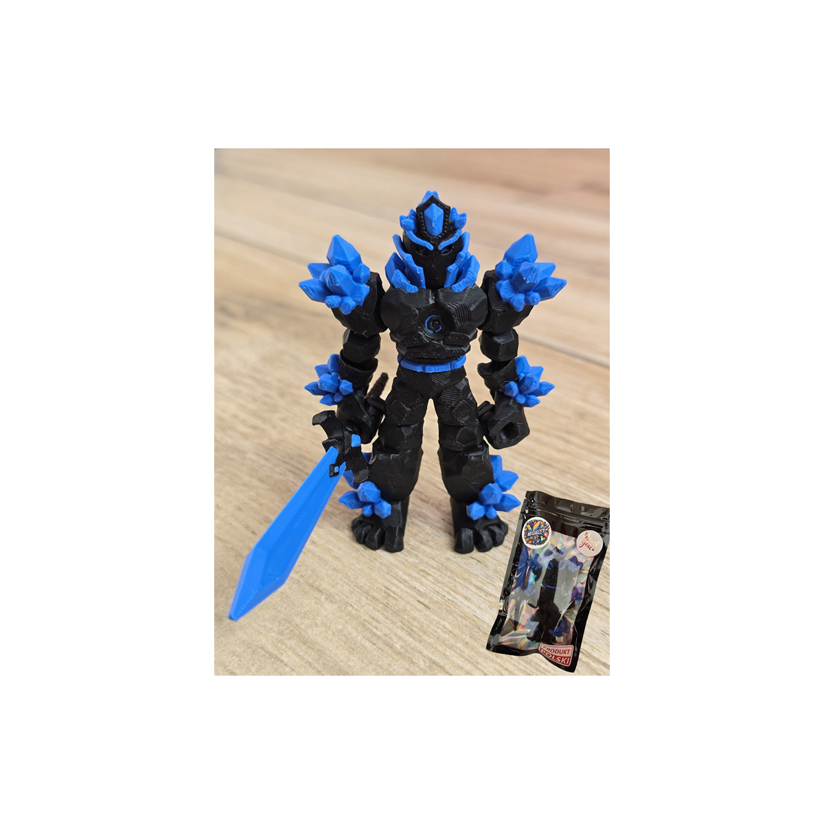 Figurka Żywiołaka Ciemna Strona Mocy Niebieski 3d - Druk3d fidget mixGadzet