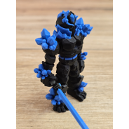 Figurka Żywiołaka Ciemna Strona Mocy Niebieski 3d - Druk3d fidget mixGadzet