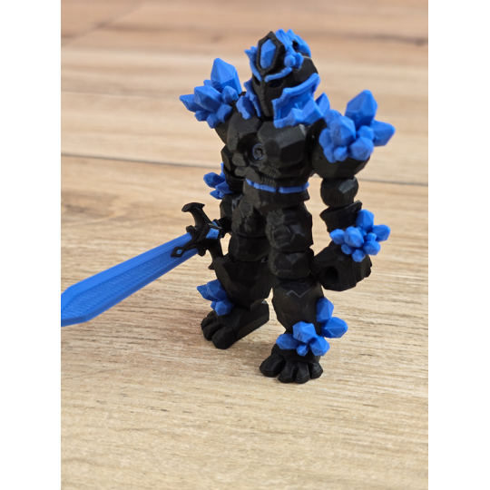 Figurka Żywiołaka Ciemna Strona Mocy Niebieski 3d - Druk3d fidget mixGadzet