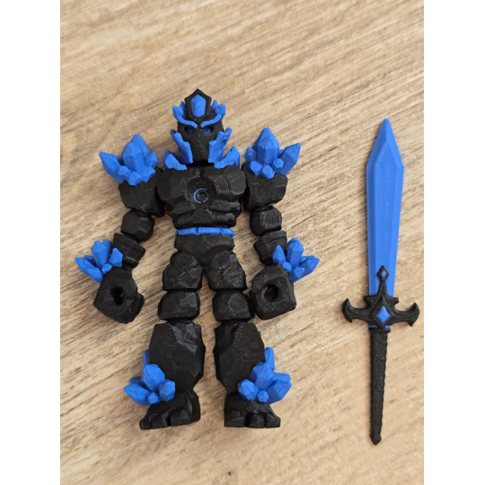 Figurka Żywiołaka Ciemna Strona Mocy Niebieski 3d - Druk3d fidget mixGadzet