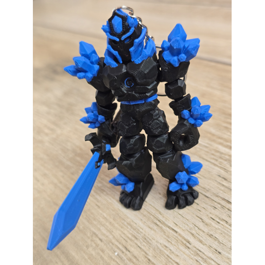 Breloczek Żywiołaka Ciemna Strona Mocy Niebieski 3D -Druk3d fidget Keychain