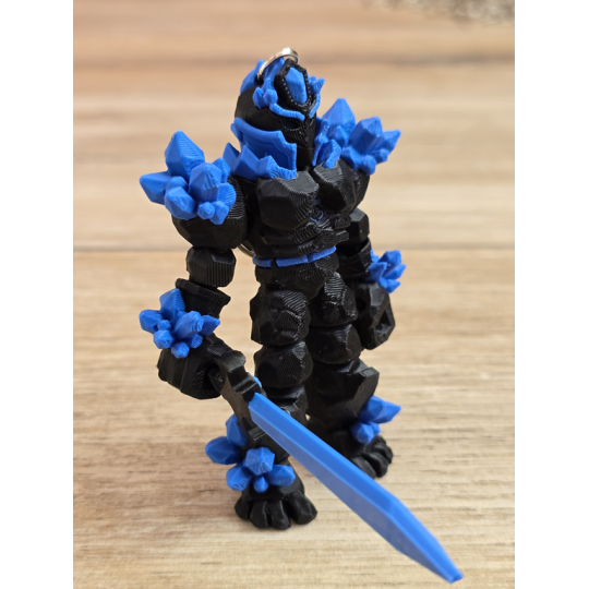 Breloczek Żywiołaka Ciemna Strona Mocy Niebieski 3D -Druk3d fidget Keychain