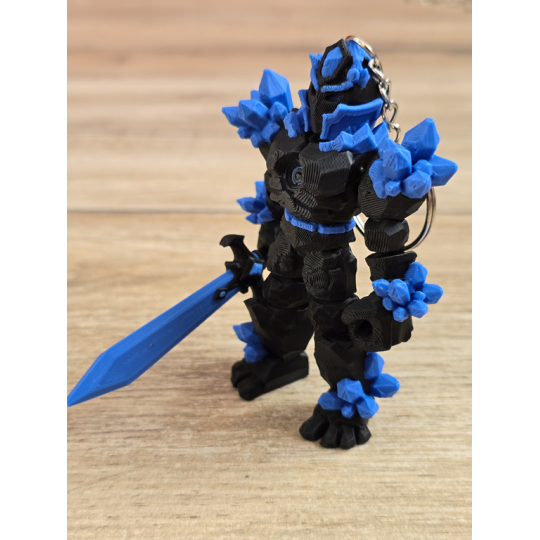 Breloczek Żywiołaka Ciemna Strona Mocy Niebieski 3D -Druk3d fidget Keychain