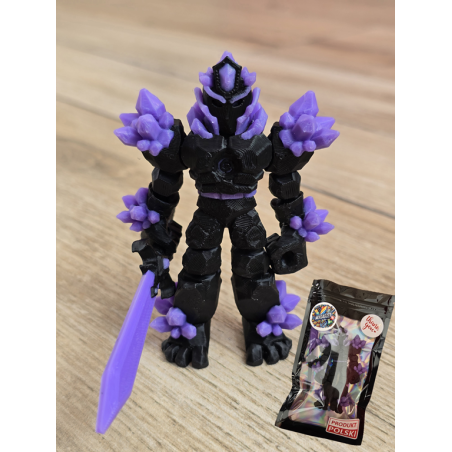 Figurka Żywiołaka Ciemna Strona Mocy Fioletowy 3d - Druk3d fidget mixGadzet