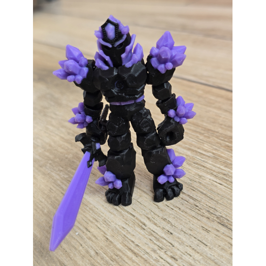 Figurka Żywiołaka Ciemna Strona Mocy Fioletowy 3d - Druk3d fidget mixGadzet