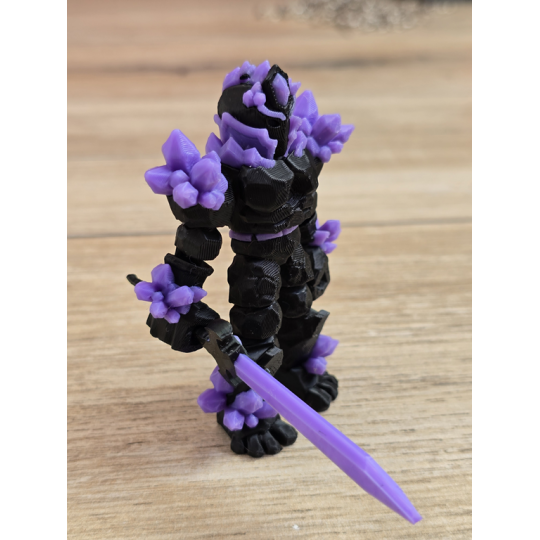 Figurka Żywiołaka Ciemna Strona Mocy Fioletowy 3d - Druk3d fidget mixGadzet