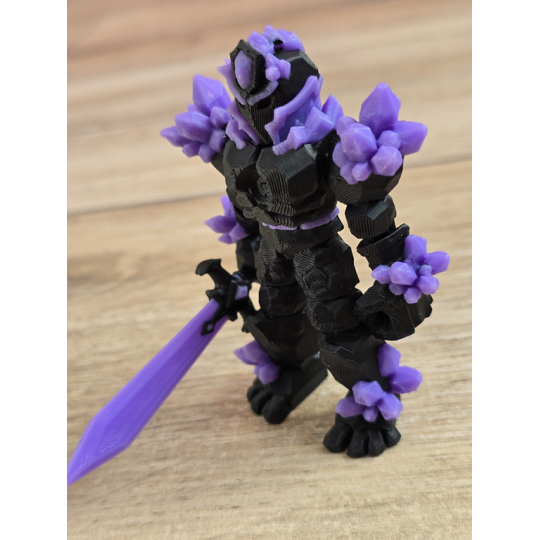 Figurka Żywiołaka Ciemna Strona Mocy Fioletowy 3d - Druk3d fidget mixGadzet
