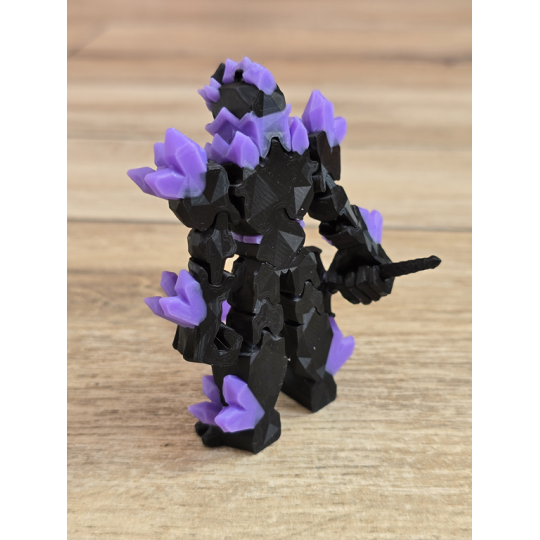 Figurka Żywiołaka Ciemna Strona Mocy Fioletowy 3d - Druk3d fidget mixGadzet