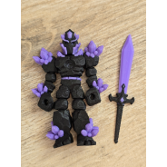 Figurka Żywiołaka Ciemna Strona Mocy Fioletowy 3d - Druk3d fidget mixGadzet