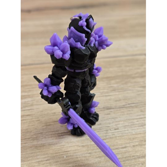 Breloczek Żywiołaka Ciemna Strona Mocy Fioletowy 3D -Druk3d fidget Keychain