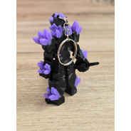 Breloczek Żywiołaka Ciemna Strona Mocy Fioletowy 3D -Druk3d fidget Keychain