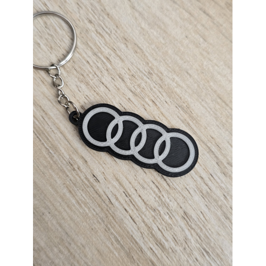 Breloczek Audi - Świeci w Nocy! 3d - Druk3d fidget Keychain mixGadzet