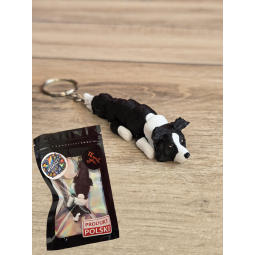 Breloczek Border Collie - Czarno Biały 3d - Seria Psów Druk3d fidget