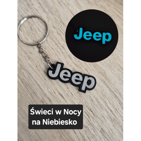 Breloczek Jeep - Świeci w Nocy! 3d - Druk3d fidget Keychain mixGadzet