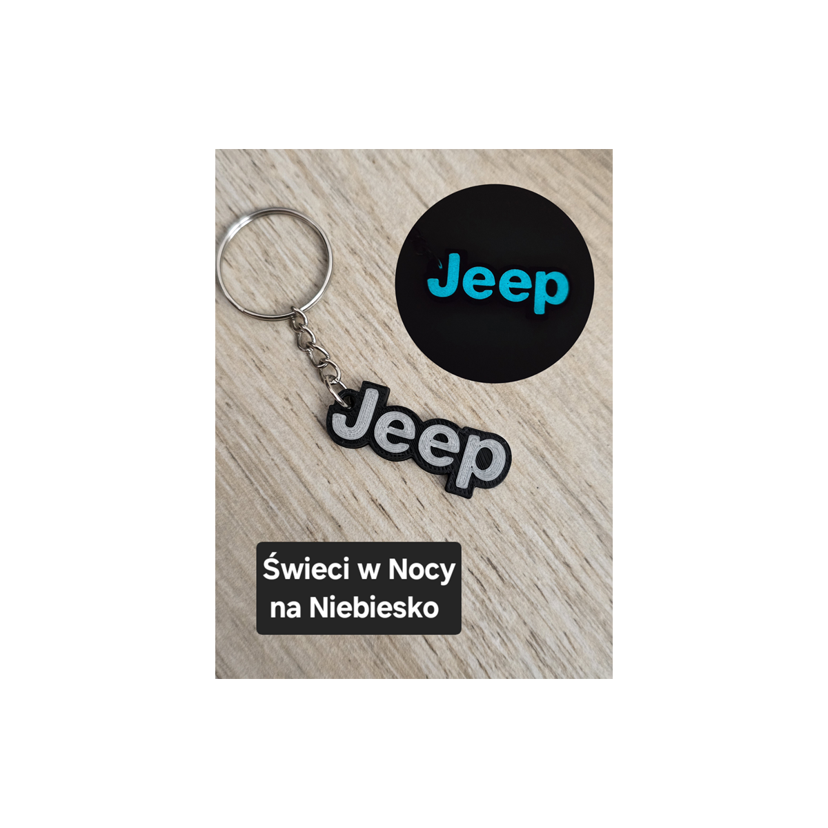 Breloczek Jeep - Świeci w Nocy! 3d - Druk3d fidget Keychain mixGadzet