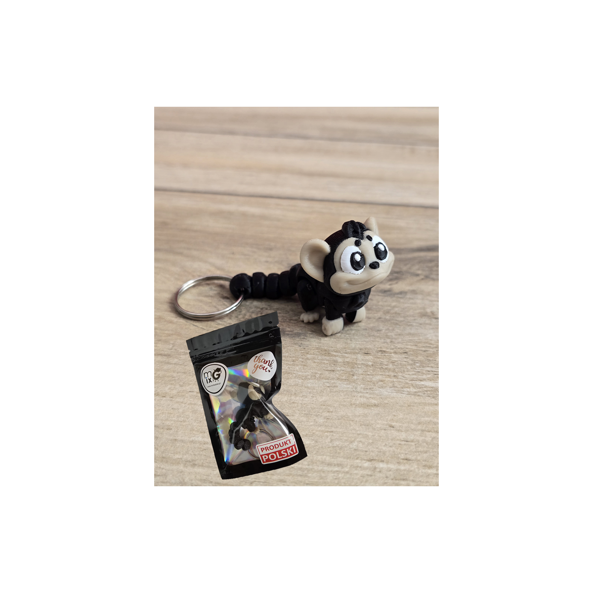Breloczek Małpki 3D - Brelok Druk3d fidget Keychain mixGadzet