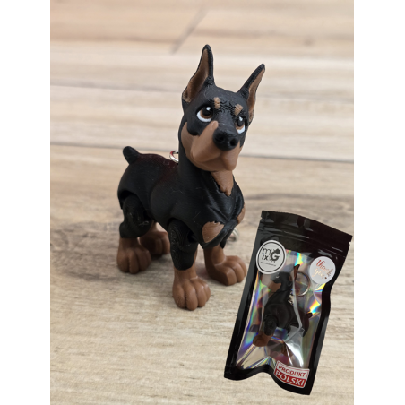 Breloczek Dobermana 3D - Brelok Druk3d fidget Keychain mixGadzet