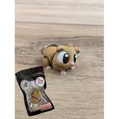 Breloczek Świnki Morskiej 3D - Brelok Druk3d fidget Keychain mixGadzet