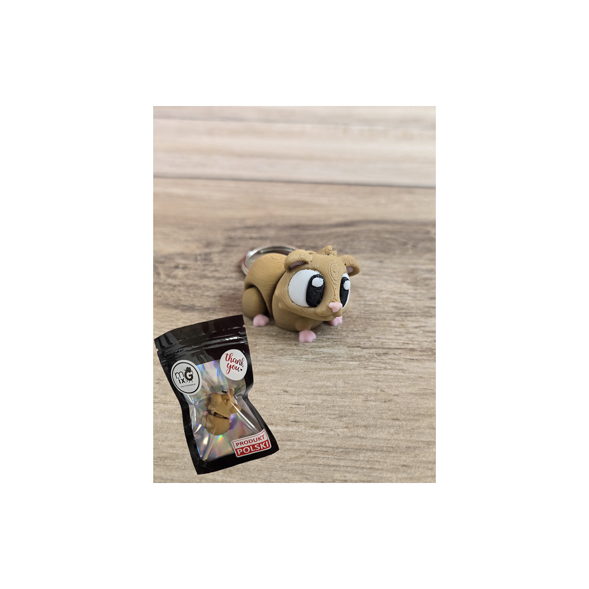 Breloczek Świnki Morskiej 3D - Brelok Druk3d fidget Keychain mixGadzet