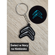 Breloczek Citroen - Świeci w Nocy! 3d - Druk3d fidget Keychain mixGadzet