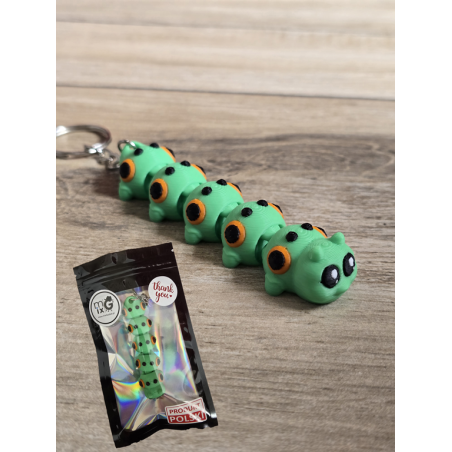 Breloczek Gąsienicy 3D - Brelok Druk3d fidget Keychain mixGadzet