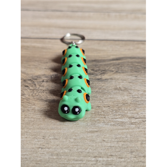 Breloczek Gąsienicy 3D - Brelok Druk3d fidget Keychain mixGadzet