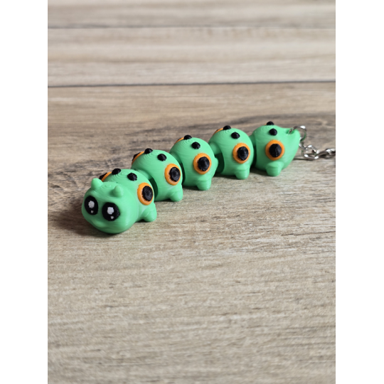 Breloczek Gąsienicy 3D - Brelok Druk3d fidget Keychain mixGadzet