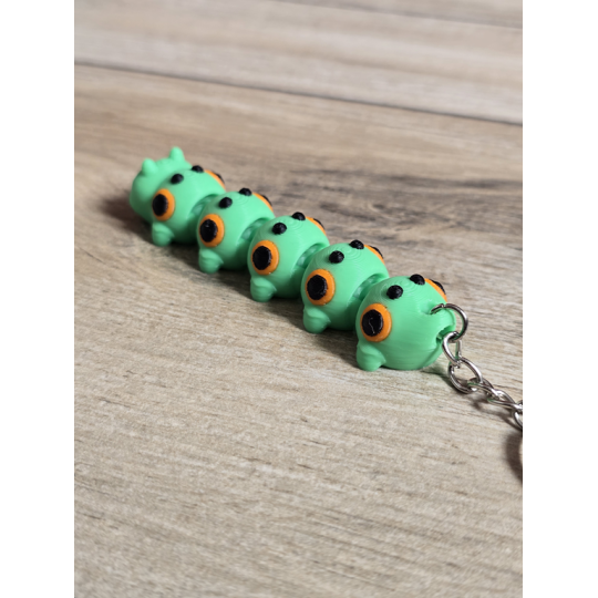 Breloczek Gąsienicy 3D - Brelok Druk3d fidget Keychain mixGadzet
