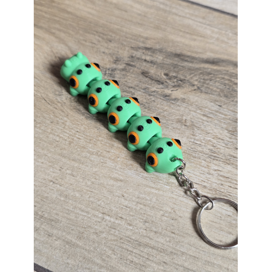 Breloczek Gąsienicy 3D - Brelok Druk3d fidget Keychain mixGadzet