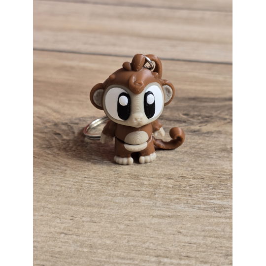 Breloczek Małpki 3D - Brelok Druk3d fidget Keychain mixGadzet