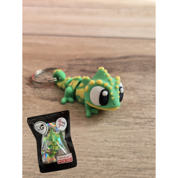 Breloczek Kameleona 3D - Brelok Druk3d fidget Keychain mixGadzet