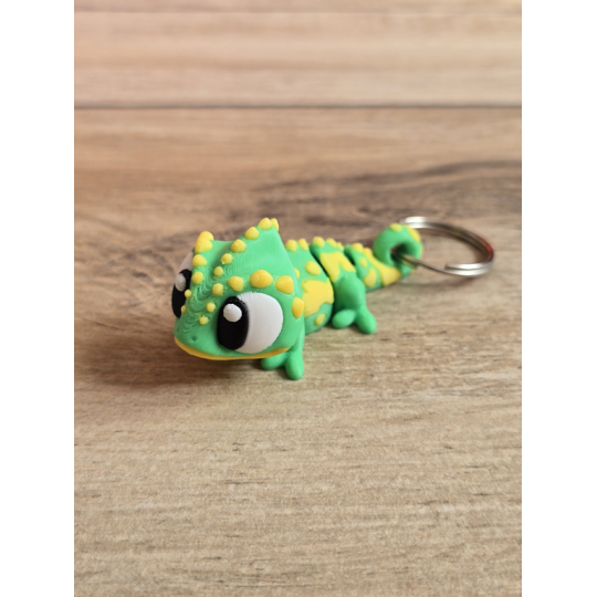 Breloczek Kameleona 3D - Brelok Druk3d fidget Keychain mixGadzet
