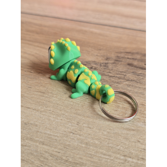 Breloczek Kameleona 3D - Brelok Druk3d fidget Keychain mixGadzet
