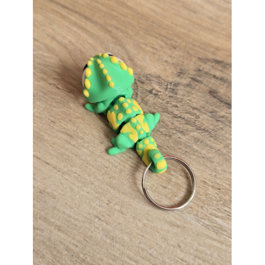 Breloczek Kameleona 3D - Brelok Druk3d fidget Keychain mixGadzet