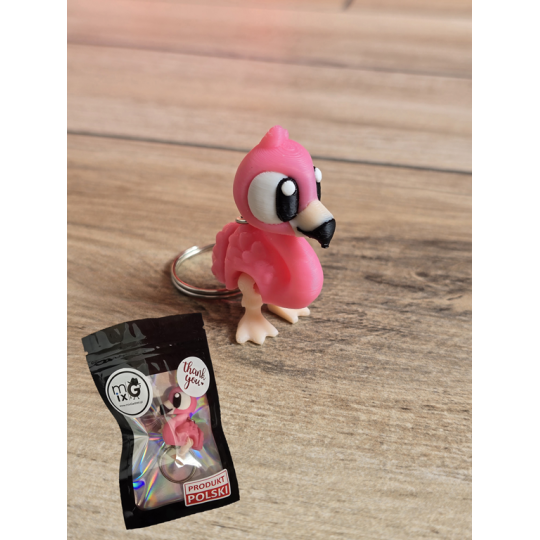 Breloczek Flaminga 3D - Brelok Druk3d fidget Keychain mixGadzet