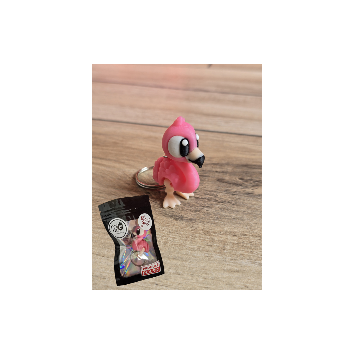 Breloczek Flaminga 3D - Brelok Druk3d fidget Keychain mixGadzet