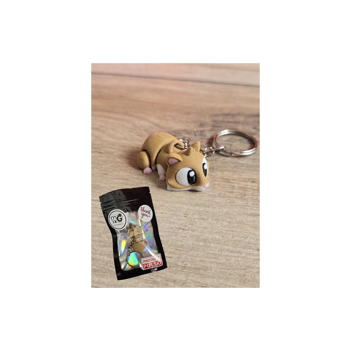 Breloczek Chomika 3D - Brelok Druk3d fidget Keychain mixGadzet