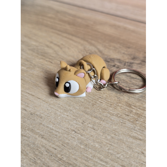 Breloczek Chomika 3D - Brelok Druk3d fidget Keychain mixGadzet