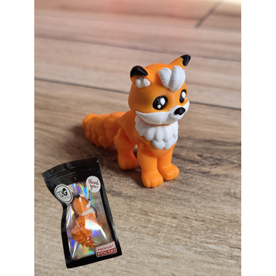 Figurka Liska 3D - Druk3d fidget mixGadzet