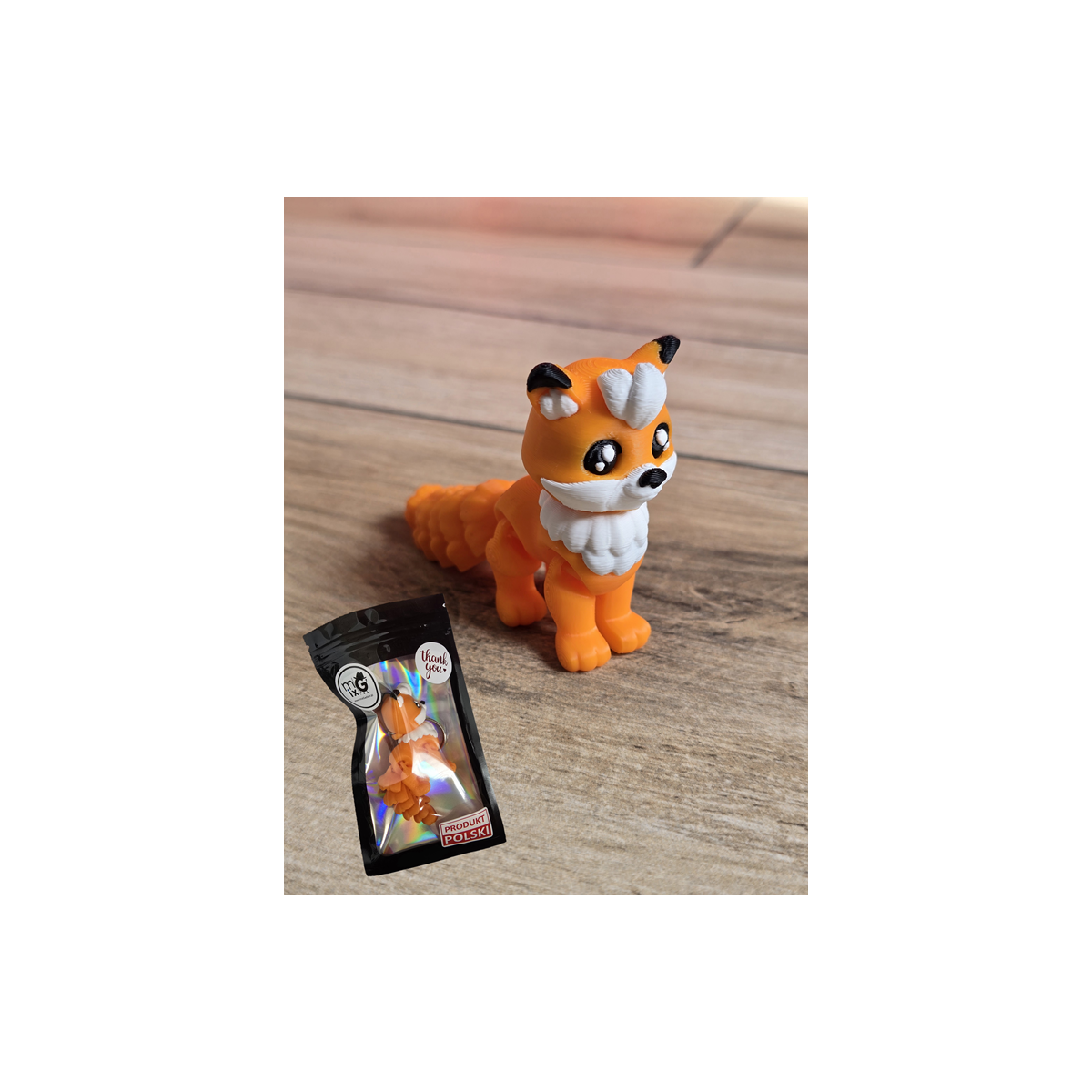 Figurka Liska 3D - Druk3d fidget mixGadzet